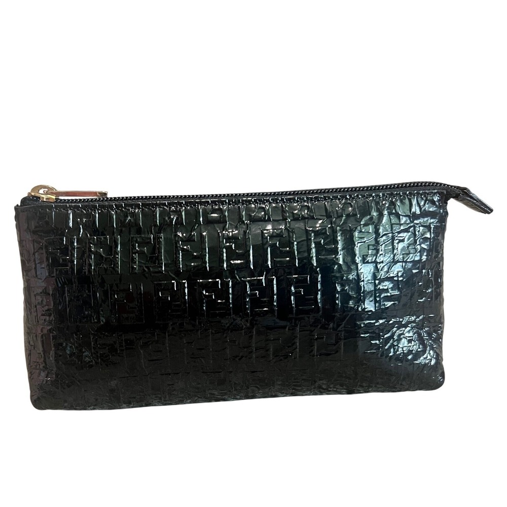 Fendi Signature Embossed Makeup Pouch‎ Case Bag